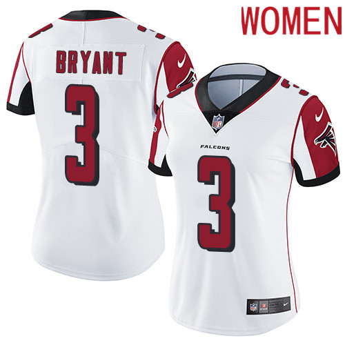 2019 Women Atlanta Falcons 3 Bryant white Nike Vapor Untouchable Limited NFL Jersey
